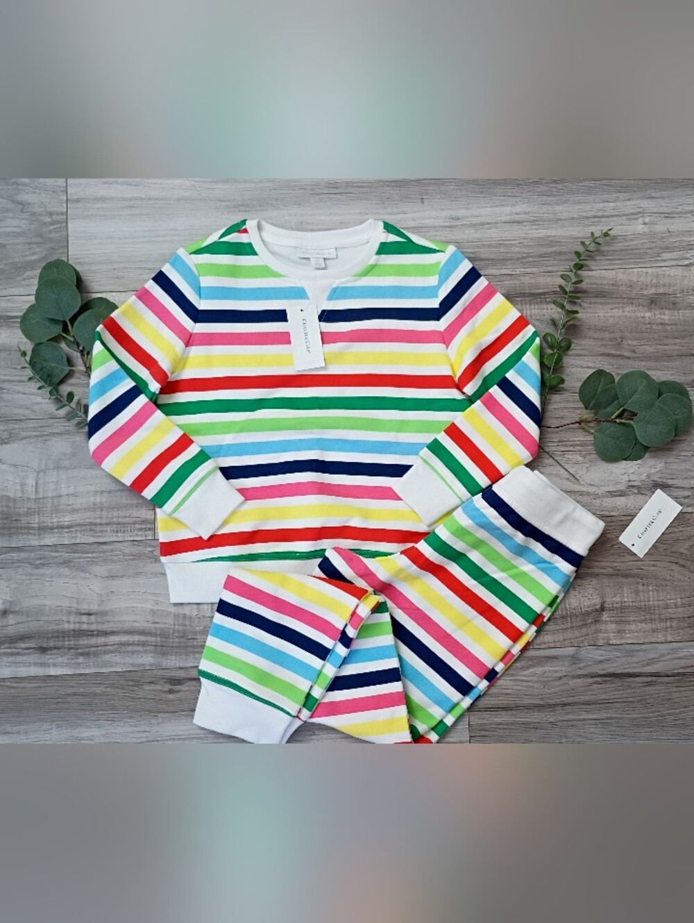 Charter Club Kids Rainbow Stripe Matching Set